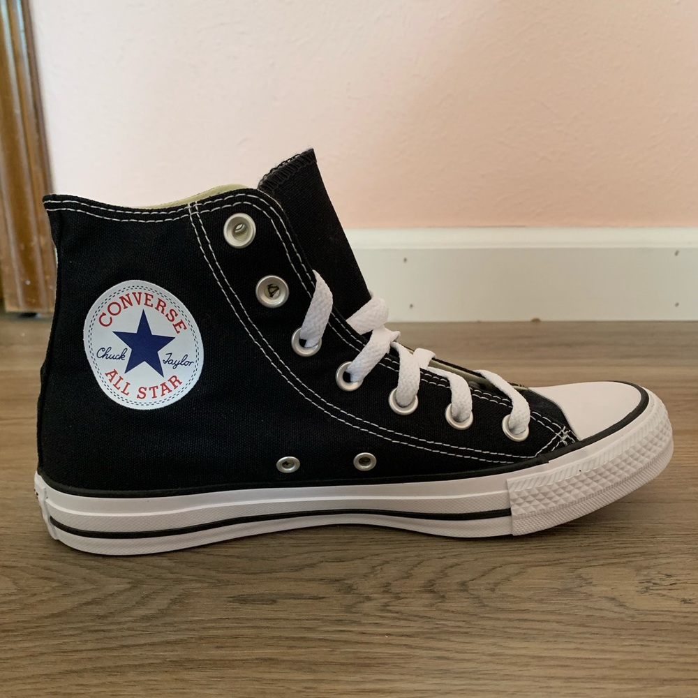 Brand new black converse high tops